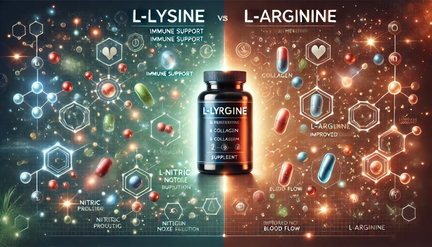 L-lysine and L-arginine 