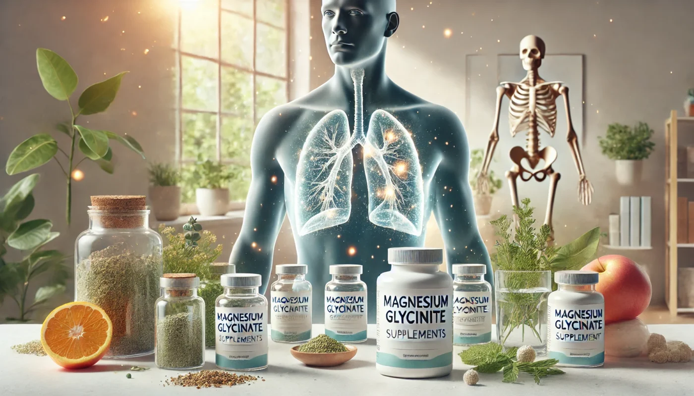 Magnesium Glycinate supplements for lung health.