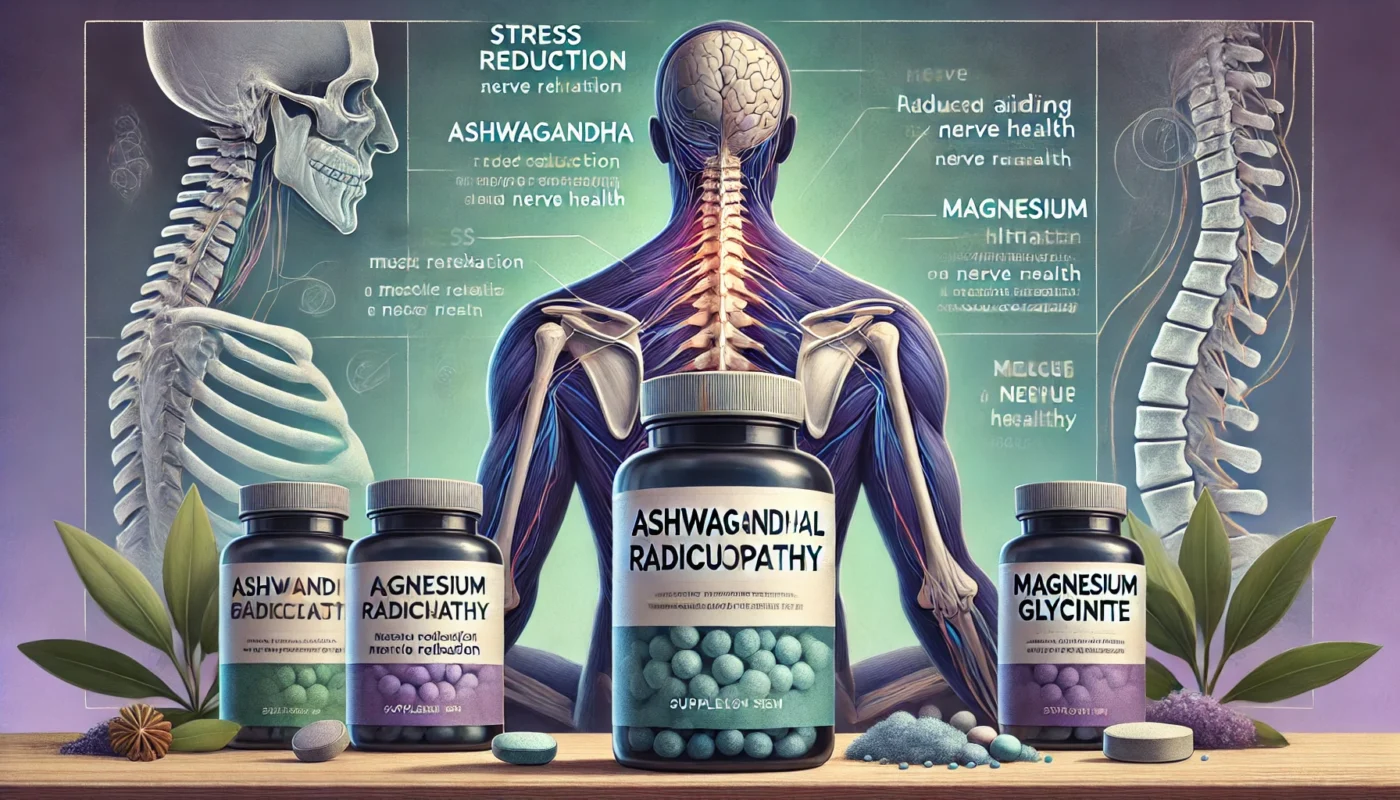 Ashwagandha and Magnesium Glycinate. supplements that may help manage cervical radiculopathy_