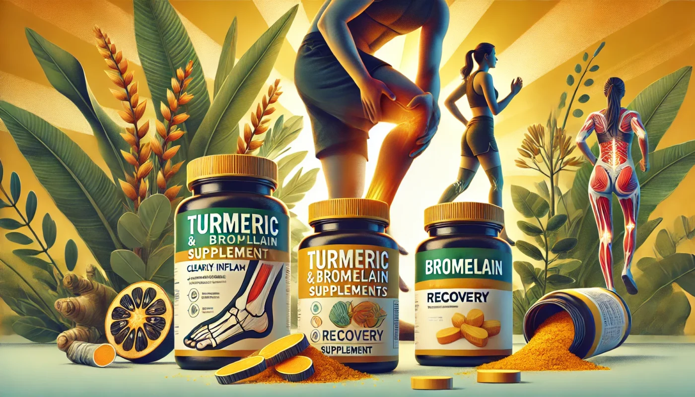 Turmeric and Bromelain supplements for shin splints recovery.