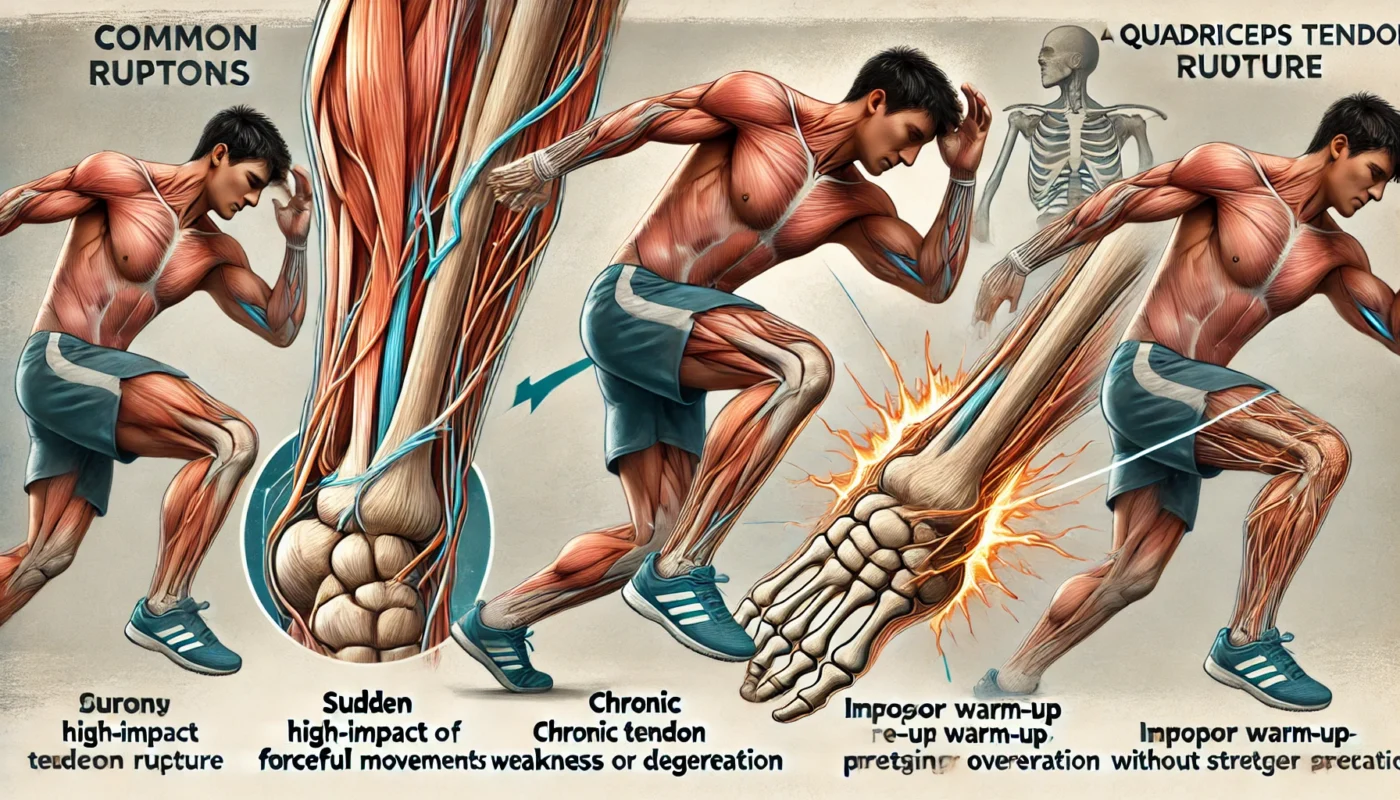 Causes of Quadriceps Tendon Rupture