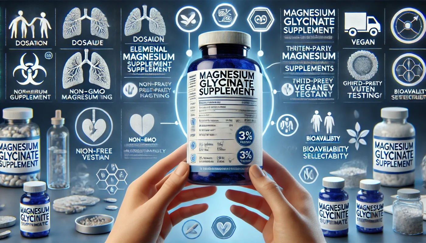 How to Choose the Right Magnesium Glycinate Supplement What to Look for on the Label