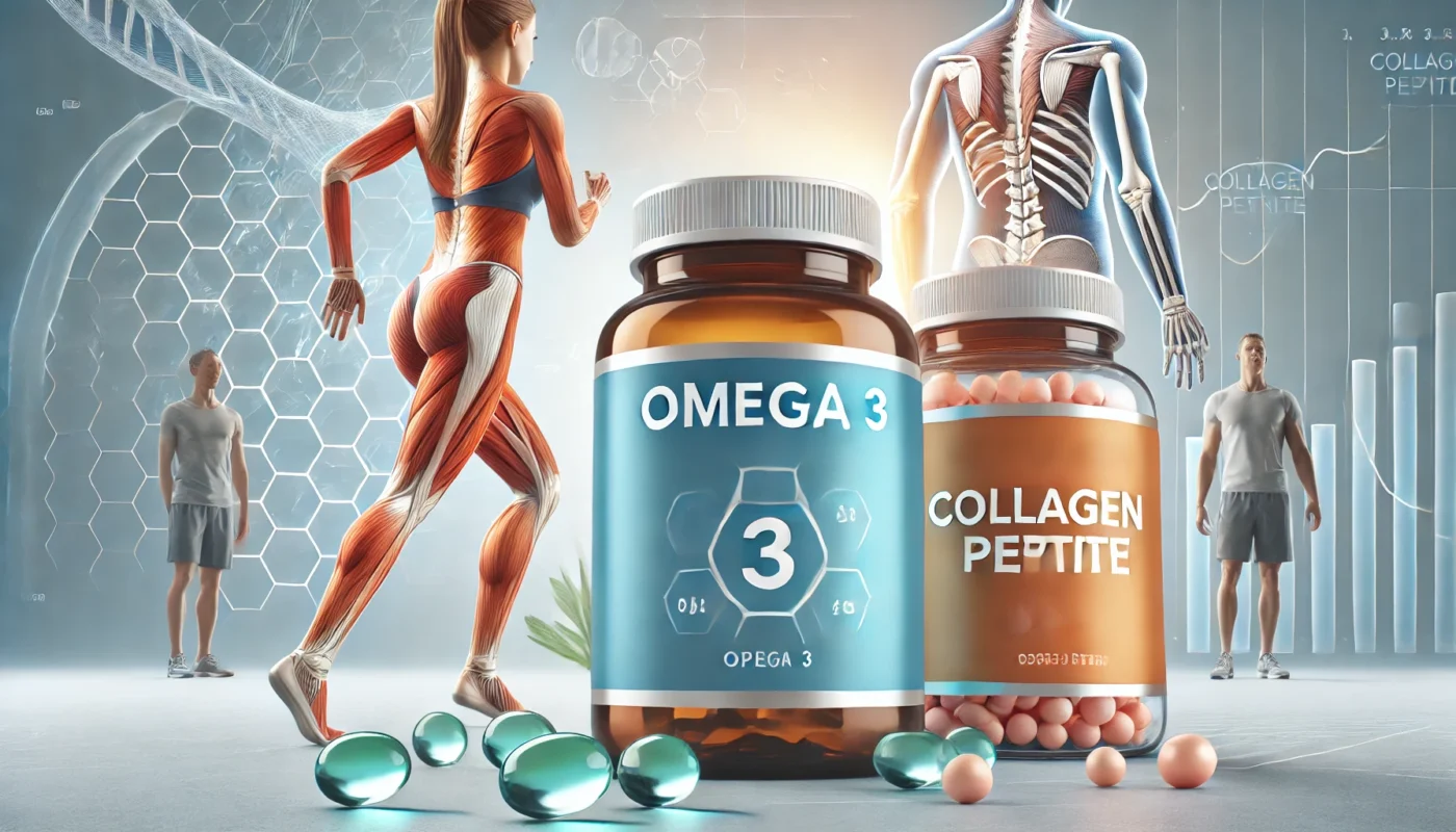 Omega 3 and Collagen Peptide supplements for recovery from a hamstring strain.
