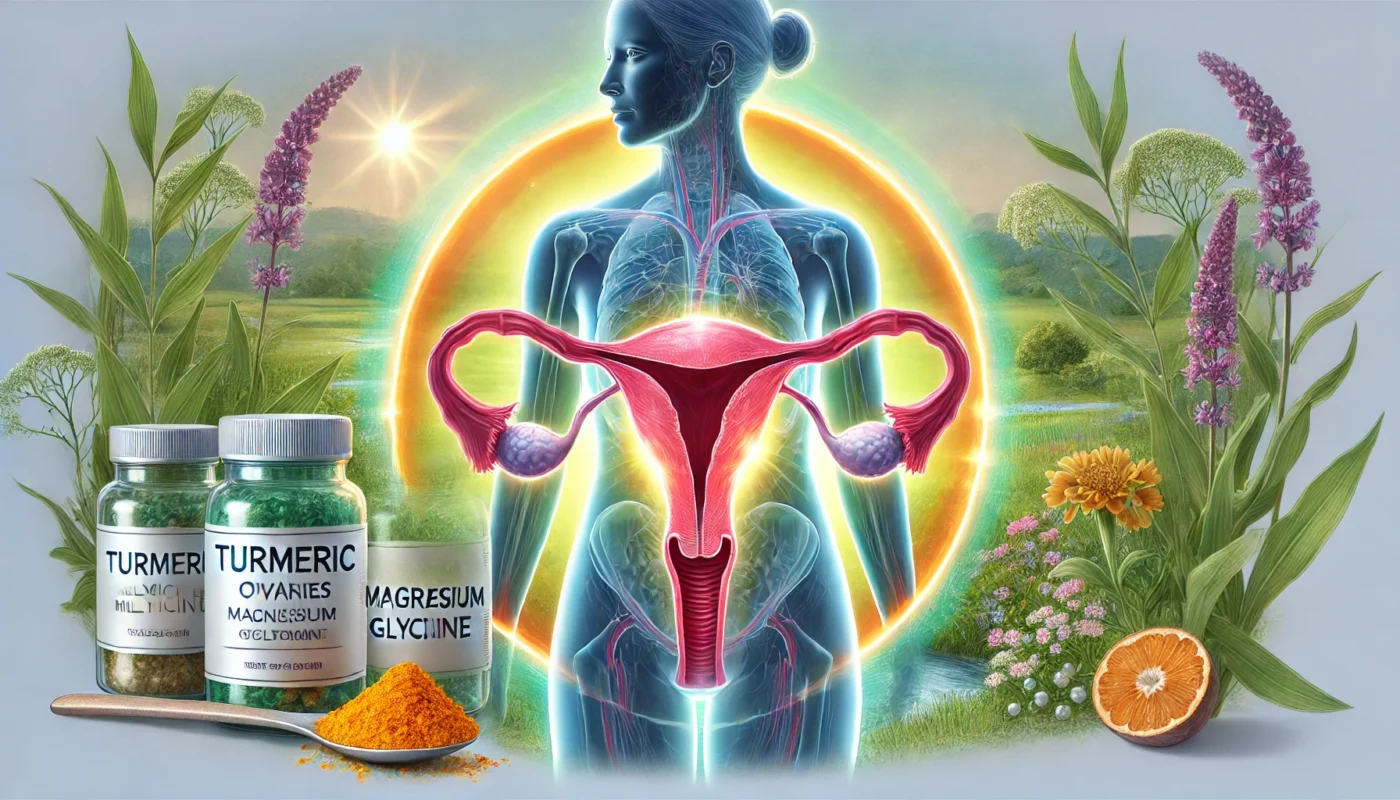 Turmeric and magnesium glycinate for endometriosis