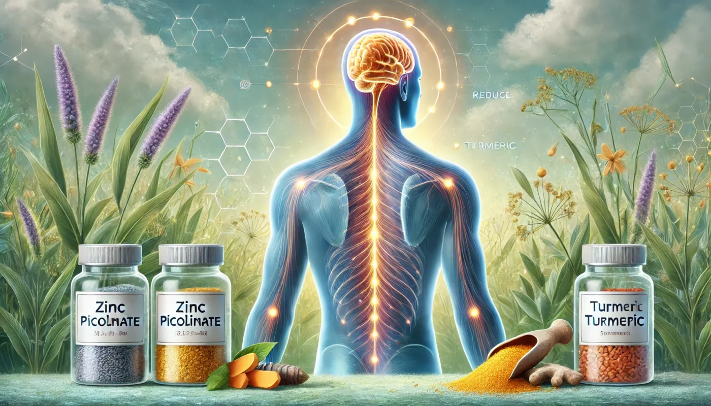 Turmeric and zinc picolinate for healthy hairs