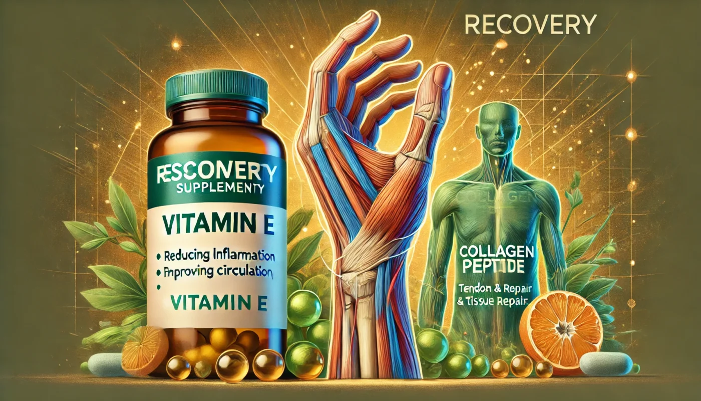 Vitamin E and Collagen Peptide as essential supplements for recovery from carpal tunnel surgery. 