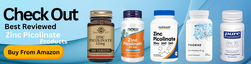 Zinc Picolinate supports insulin function and aids in managing blood sugar levels—Order now on Amazon for effective hyperglycemia care!