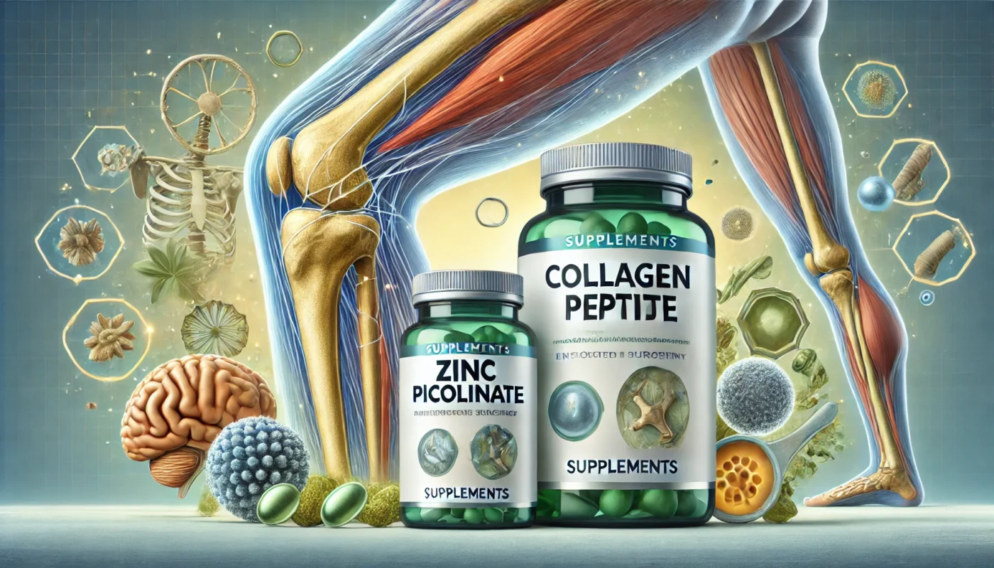   Zinc Picolinate and Collagen Peptide supplements for knee replacement surgery_