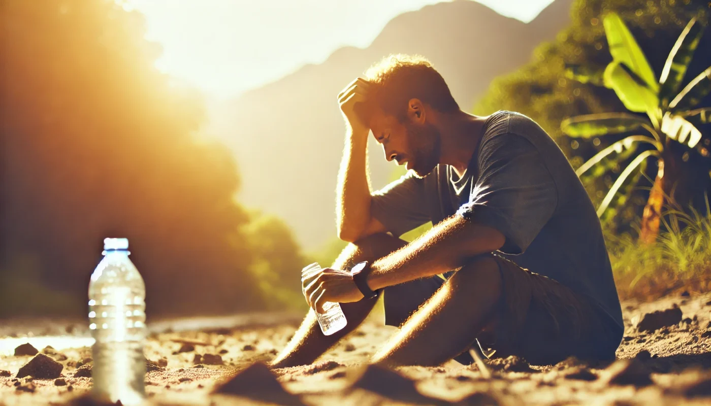 man sitting on the ground