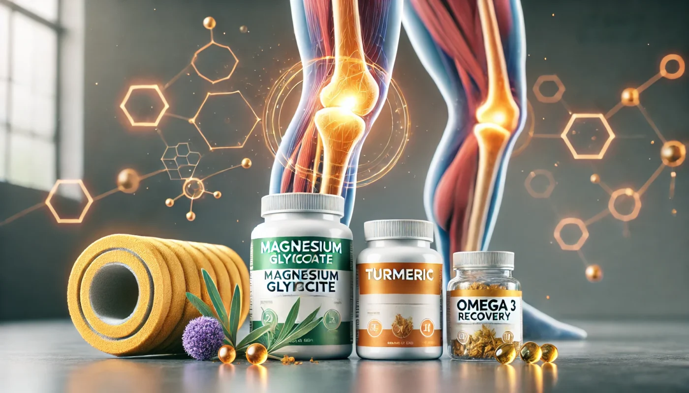 supplements for IT Band Syndrome recovery_ Magnesium Glycinate, Turmeric, and Omega 3. 