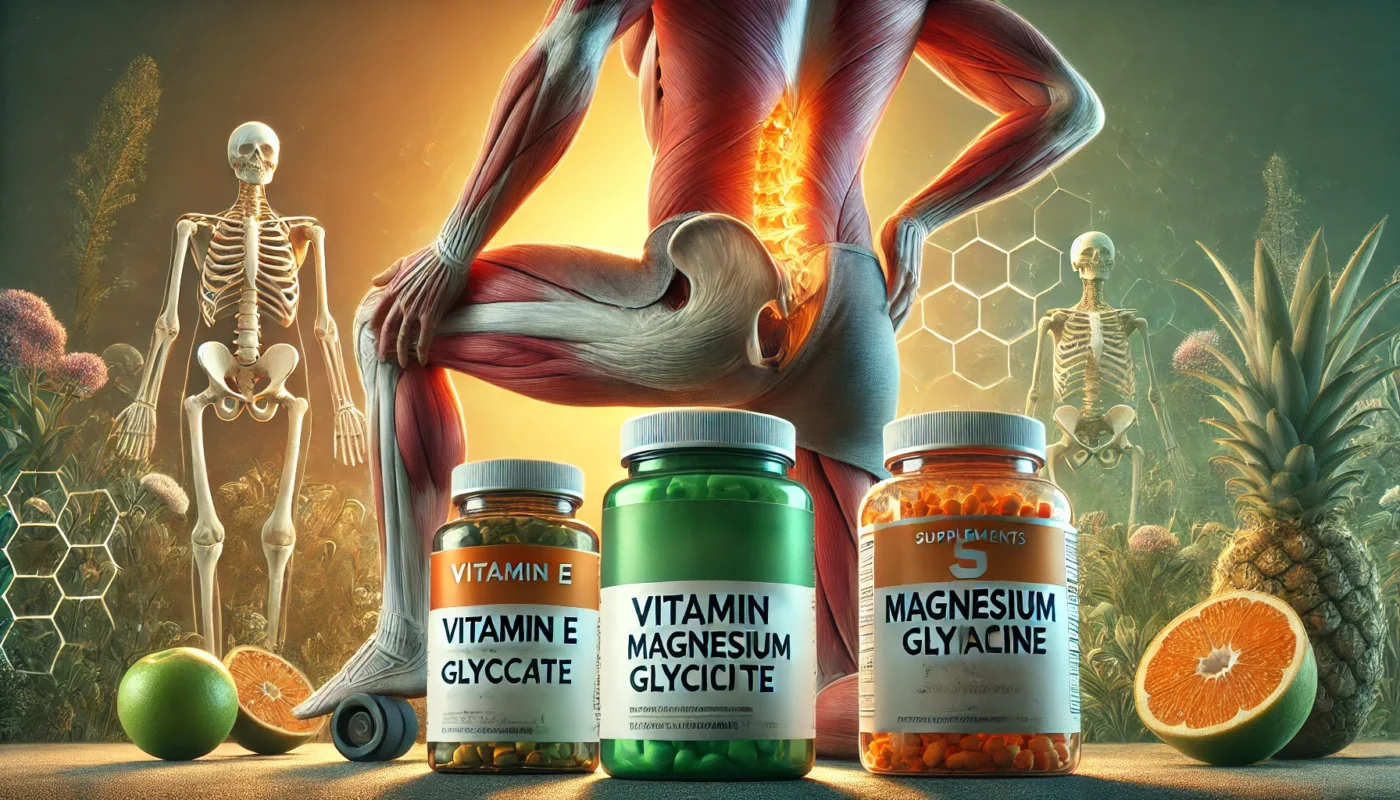 supplements for hip flexor strain recovery_ Vitamin E, Magnesium Glycinate, and Bromelain. 