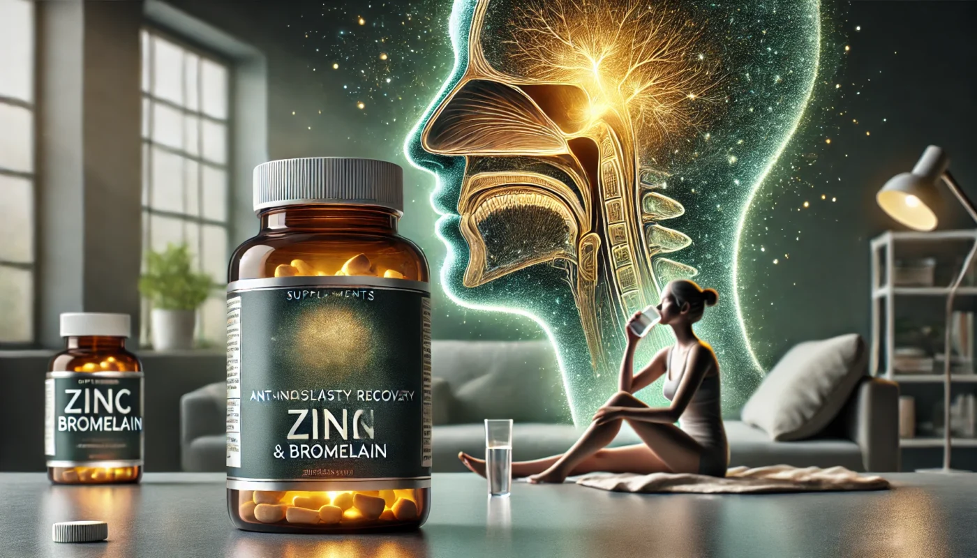 Zinc and Bromelain supplements for rhinoplasty recovery 