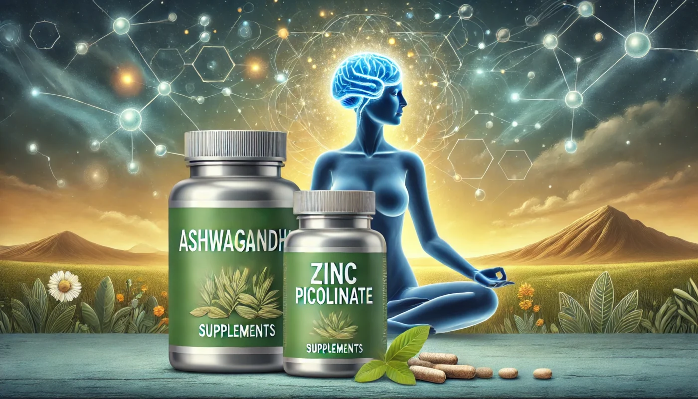 supplements that may help support stress management_ Ashwagandha and Zinc Picolinate.